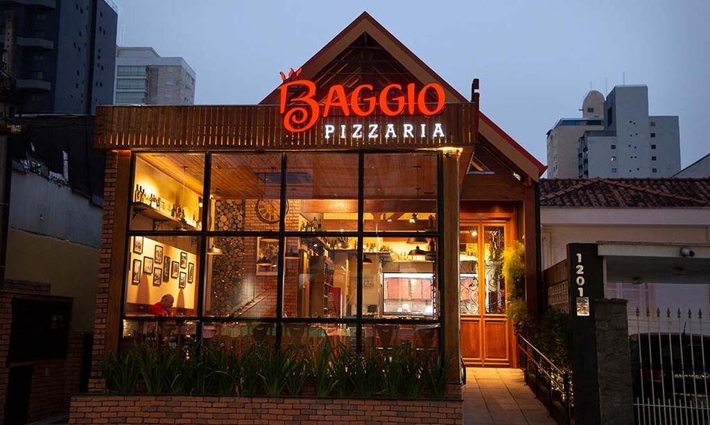 entrada da Baggio, pizzaria em Moema
