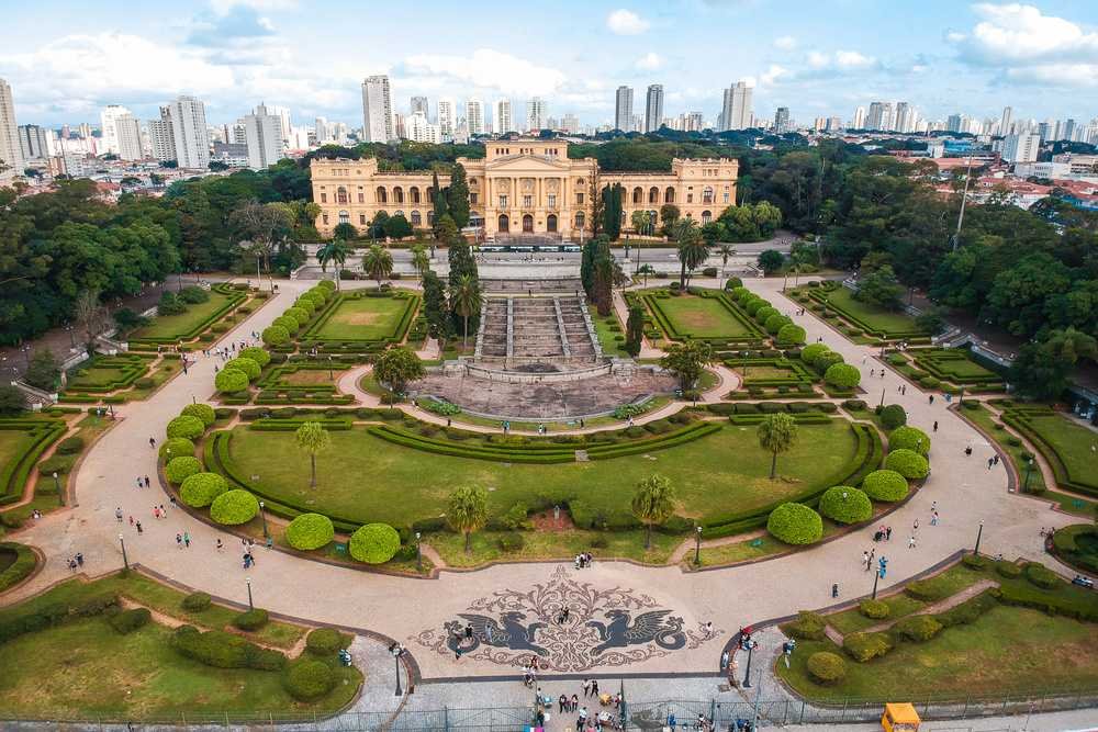 Museu do Ipiranga visto de cima