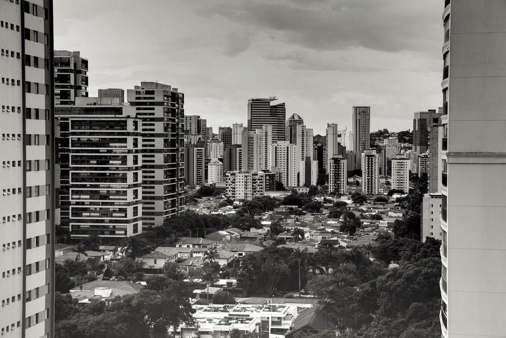 Foto aérea do brooklin em sp